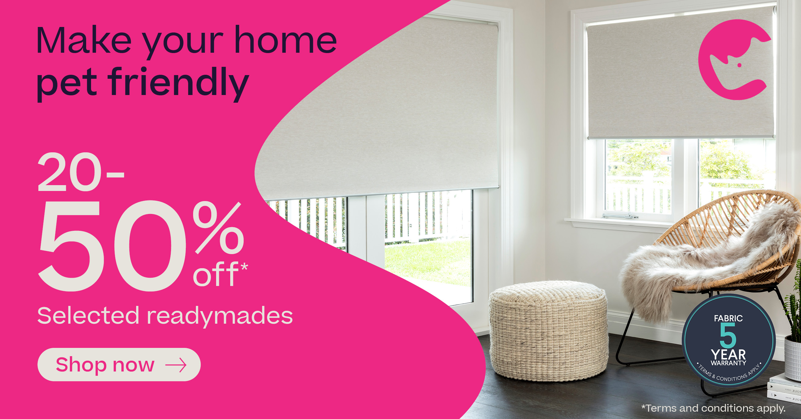 20-50% off selected Readymades*